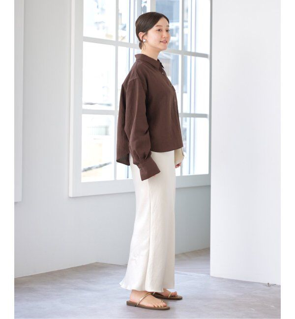 IENA「フィブリルポプリンショートシャツ」|シャツ・ブラウス|