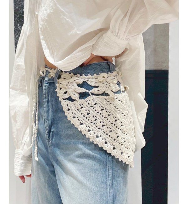 IENA LA BOUCLE「estudio 1999 FLORES BONNET MODELCHANGE スカーフ」|バンダナ・スカーフ|