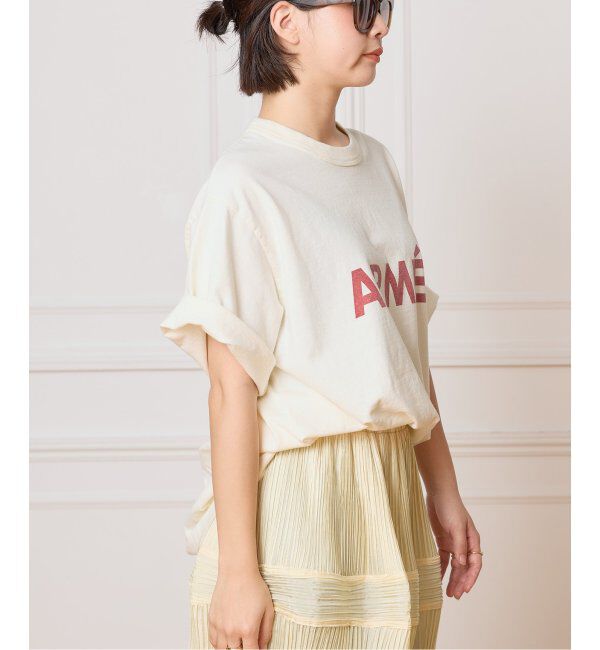IENA LA BOUCLE「blurhms ROOTSTOCK/ブラームス ルーツストック PRINT Tシャツ BROOTS25S36D」|Tシャツ・カットソー|