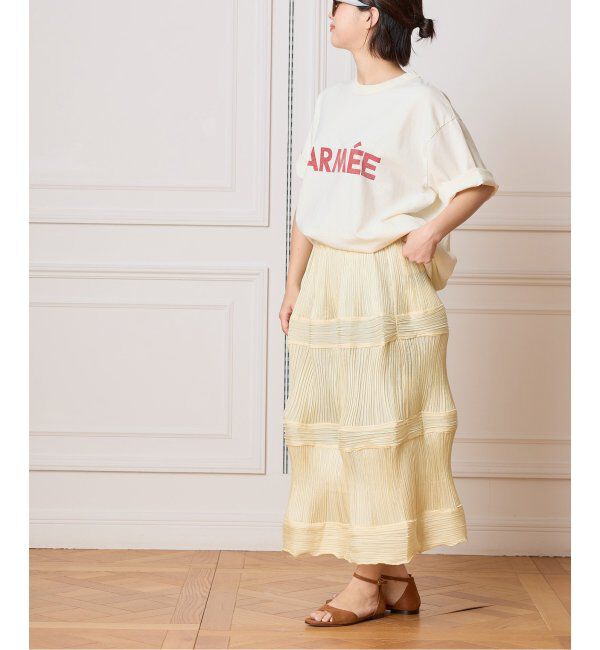 IENA LA BOUCLE「blurhms ROOTSTOCK/ブラームス ルーツストック PRINT Tシャツ BROOTS25S36D」|Tシャツ・カットソー|
