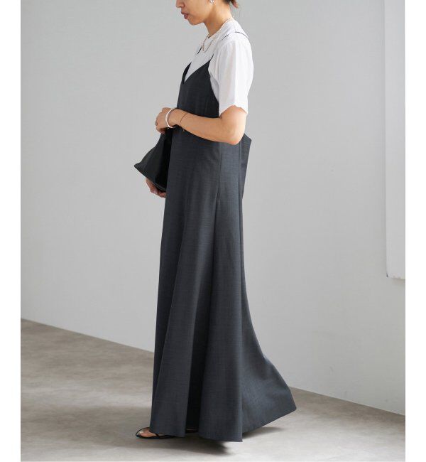 IENA「トロピカルWOOL キャミソールワンピース」|ワンピース|