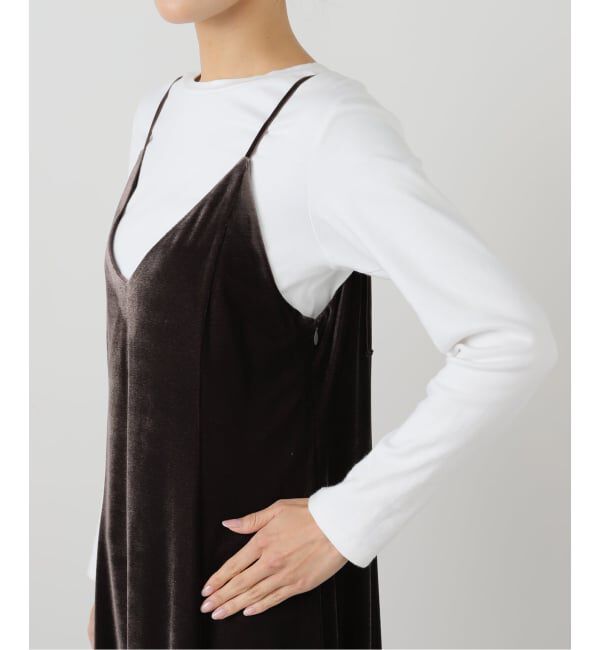 SLOBE IENA「ベロアキャミワンピース」|ワンピース|