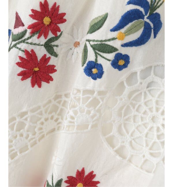 IENA LA BOUCLE「SEA NEW YORK/シー ニューヨーク CELIA EMBROIDERY MIDI SKIRT PF25-048」|スカート|