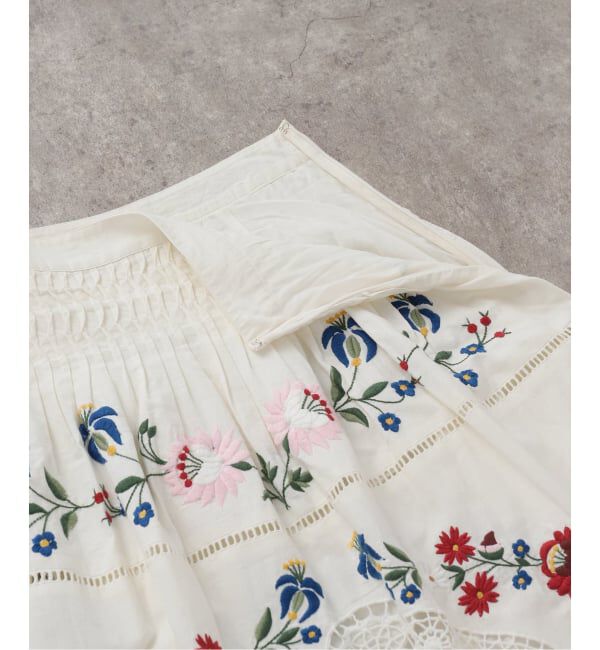 IENA LA BOUCLE「SEA NEW YORK/シー ニューヨーク CELIA EMBROIDERY MIDI SKIRT PF25-048」|スカート|