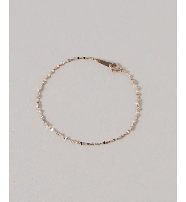 SLOBE IENA「《WEB限定/追加2》SLOBE エクレアチェーンブレスレット K10」|ブレスレット・バングル|