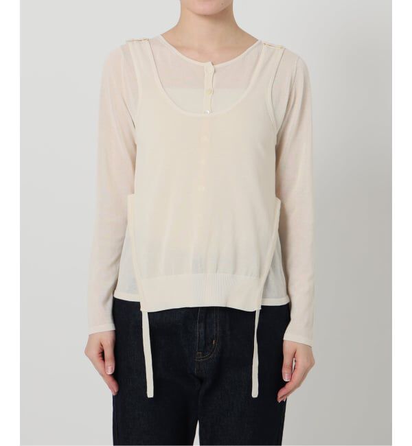 SLOBE IENA「tyn.TGOR/トゴール SLOBE別注 タンクセットカーディガン」|カーディガン|