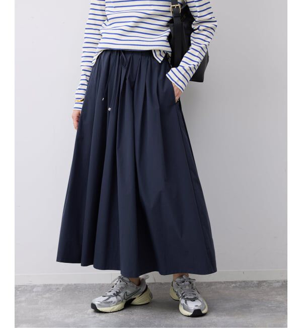 SLOBE IENA「《予約》タフタタックギャザースカート」|スカート|