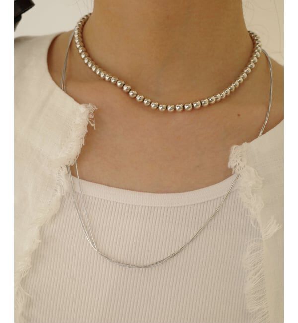 SLOBE IENA「《追加予約》Native SilverStreams ネックレス 3連 60cm NSA1003600」|ネックレス|