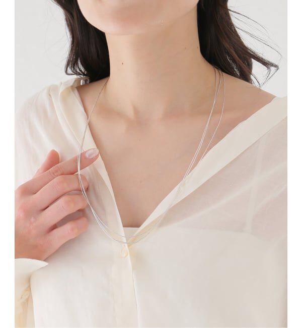 SLOBE IENA「《追加予約》Native SilverStreams ネックレス 3連 60cm NSA1003600」|ネックレス|