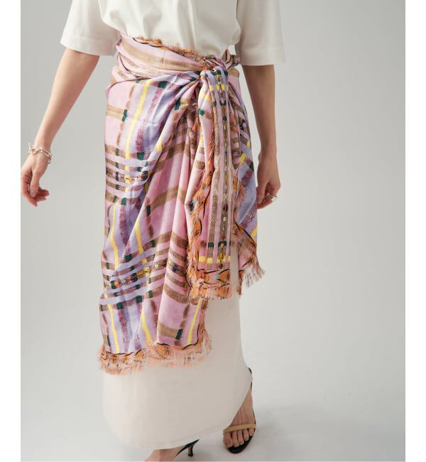 VERMEIL par iena「《予約》PIERRE LOUIS MASCIA ピエール ルイマーシャ Scarf 135x194cm 517308/101」|バンダナ・スカーフ|