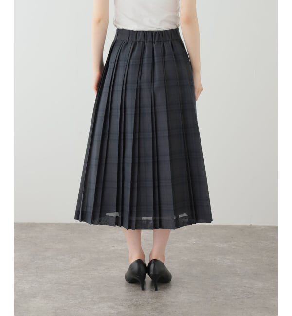 IENA「シアーチェックプリーツスカート」|スカート|