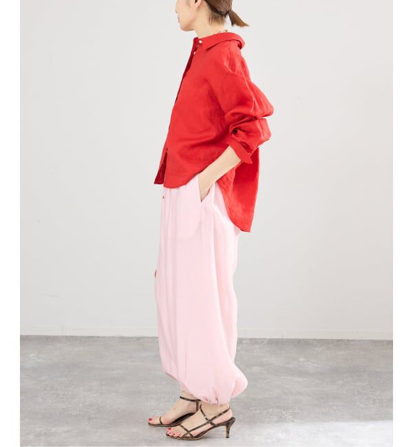 IENA「《予約》リネンワイドショートシャツ」|シャツ・ブラウス|