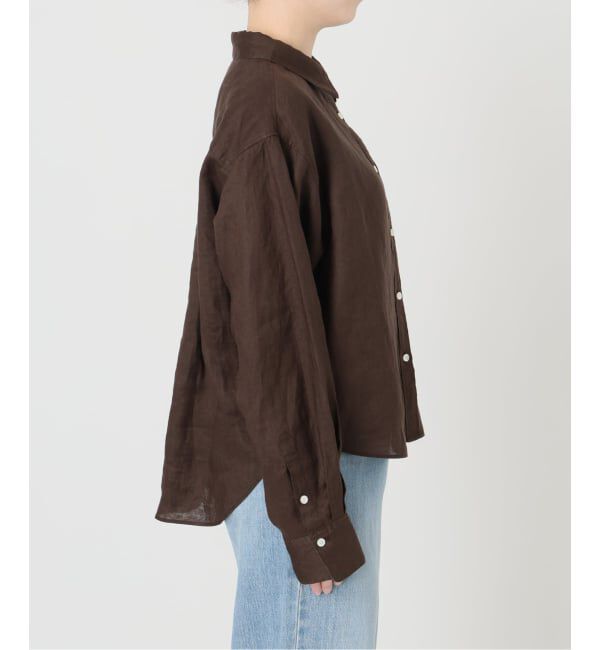 IENA「《予約》リネンワイドショートシャツ」|シャツ・ブラウス|