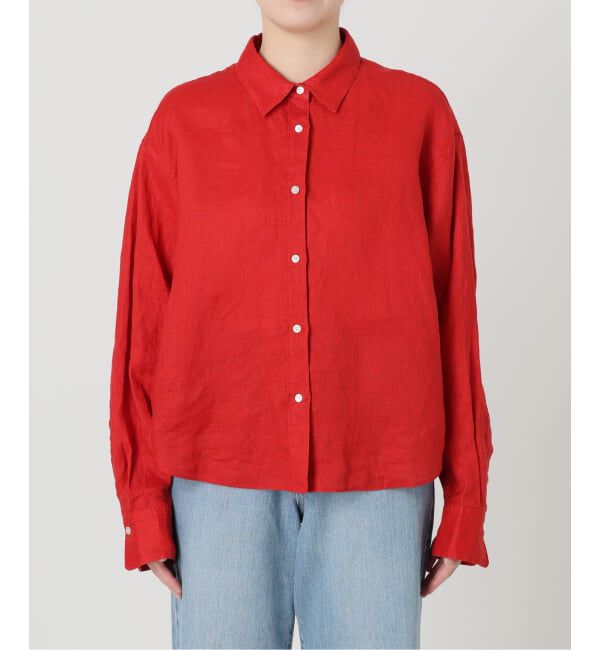 IENA「《予約》リネンワイドショートシャツ」|シャツ・ブラウス|