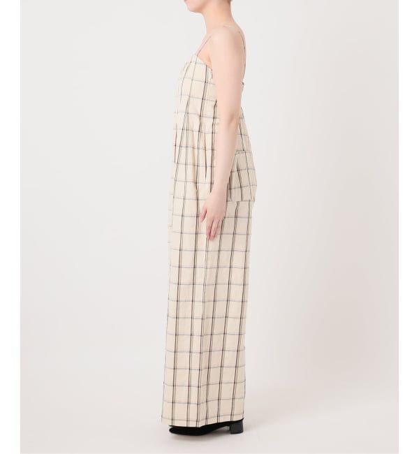 IENA LA BOUCLE「IENA LA BOUCLE P/Lチェックベアオールインワン」|オールインワン|