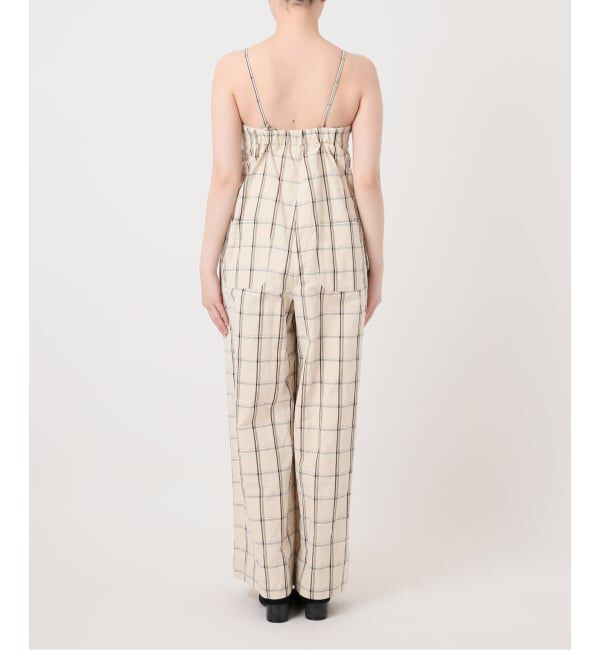 IENA LA BOUCLE「IENA LA BOUCLE P/Lチェックベアオールインワン」|オールインワン|