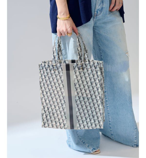 VERMEIL par iena「《予約》VERMEILモノグラム PVCトートバッグ」|トートバッグ|