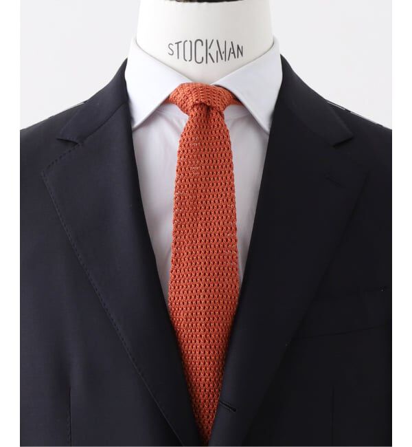 EDIFICE「MEIAS(メイアス) 別注 ニット タイ」|ネクタイ・蝶ネクタイ|オレンジ