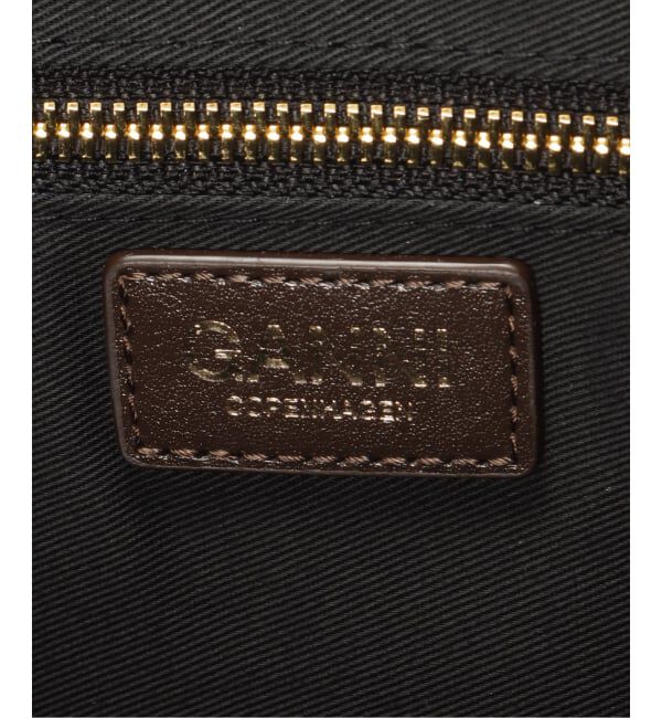 PULP「GANNI / ガニー Ganni Bou Card Holder Grained Gold」|名刺入れ・カードケース|