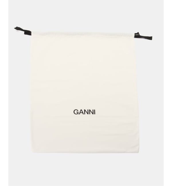 PULP「GANNI / ガニー Ganni Bou Card Holder Grained Gold」|名刺入れ・カードケース|