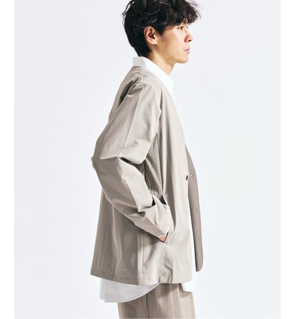 417 EDIFICE「【FREE MOTION】 カーディガンジャケット」|ノーカラージャケット|