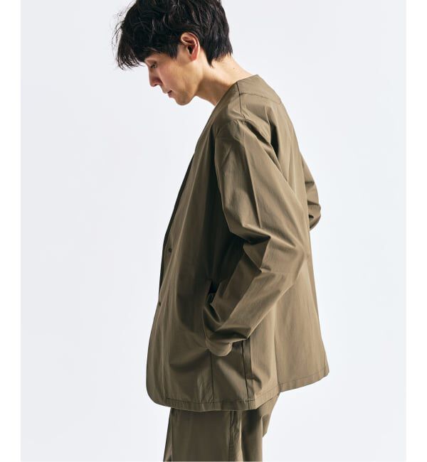 417 EDIFICE「【FREE MOTION】 カーディガンジャケット」|ノーカラージャケット|