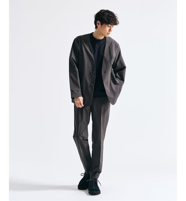 417 EDIFICE「【FREE MOTION】 カーディガンジャケット」|ノーカラージャケット|