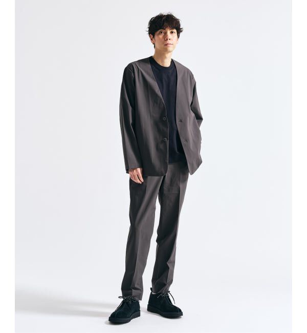 417 EDIFICE「【FREE MOTION】 カーディガンジャケット」|ノーカラージャケット|