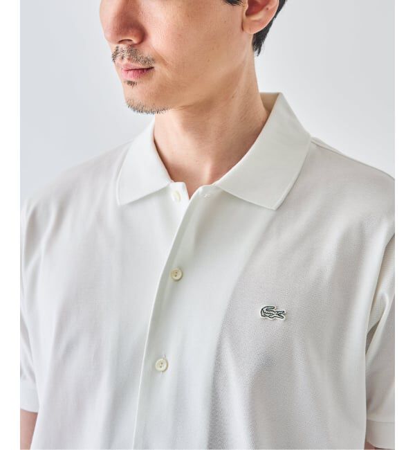 EDIFICE「《予約》LACOSTE(ラコステ) 別注 フルオープン ロングスリーブポロシャツ」|Tシャツ・カットソー|