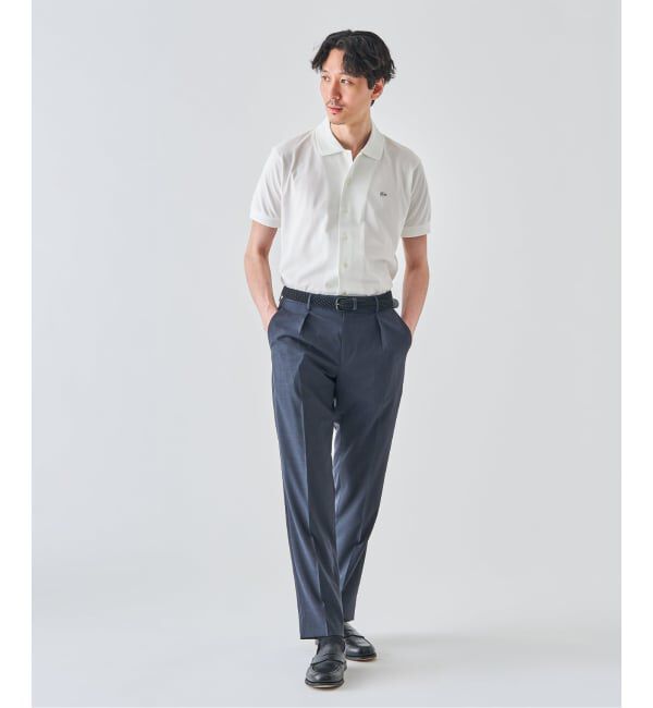 EDIFICE「《予約》LACOSTE(ラコステ) 別注 フルオープン ロングスリーブポロシャツ」|Tシャツ・カットソー|