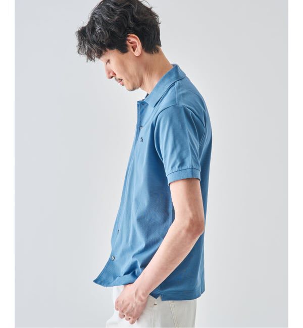 EDIFICE「《予約》LACOSTE(ラコステ) 別注 フルオープン ロングスリーブポロシャツ」|Tシャツ・カットソー|