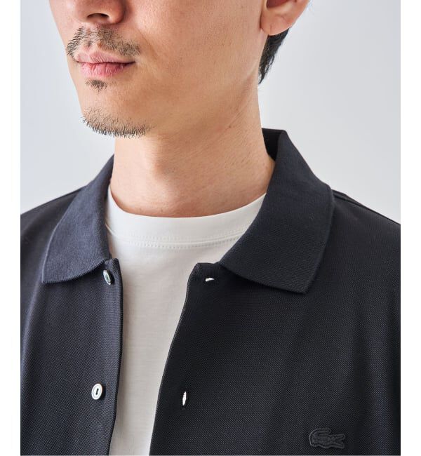 EDIFICE「《予約》LACOSTE(ラコステ) 別注 フルオープン ロングスリーブポロシャツ」|Tシャツ・カットソー|