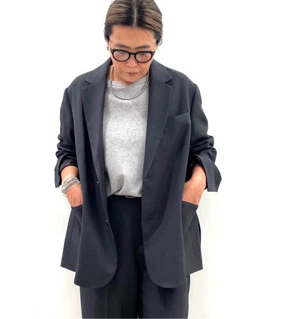 journal standard luxe「TWツイル テーラードジャケット」|テーラードジャケット|グレー