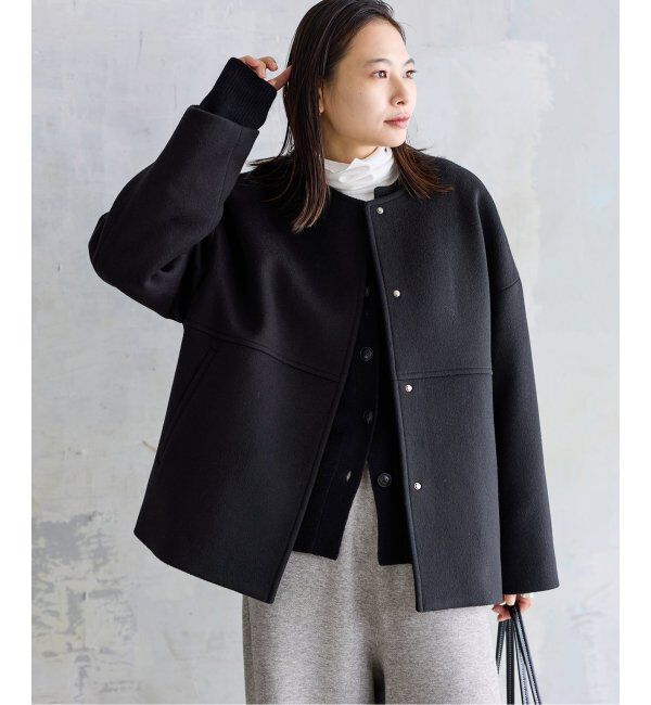 JOURNAL STANDARD「《追加2》スーパー140ビーバーノーカラーショートコート」|その他|