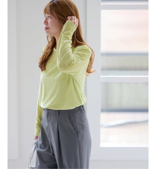 JOURNAL STANDARD relume「シアーベロアクルーネックロングTEE」|Tシャツ・カットソー|