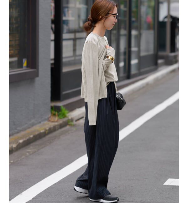 JOURNAL STANDARD relume「シアーベロアクルーネックロングTEE」|Tシャツ・カットソー|