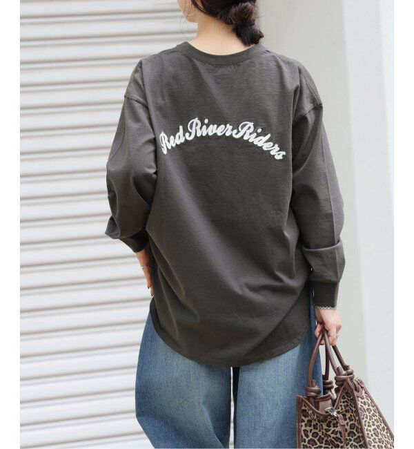 JOURNAL STANDARD relume「バック刺繍ロゴロンT」|Tシャツ・カットソー|ブラック A