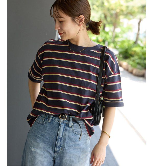 JOURNAL STANDARD「《追加4》汗ジミ防止ボーダービッグT」|Tシャツ・カットソー|