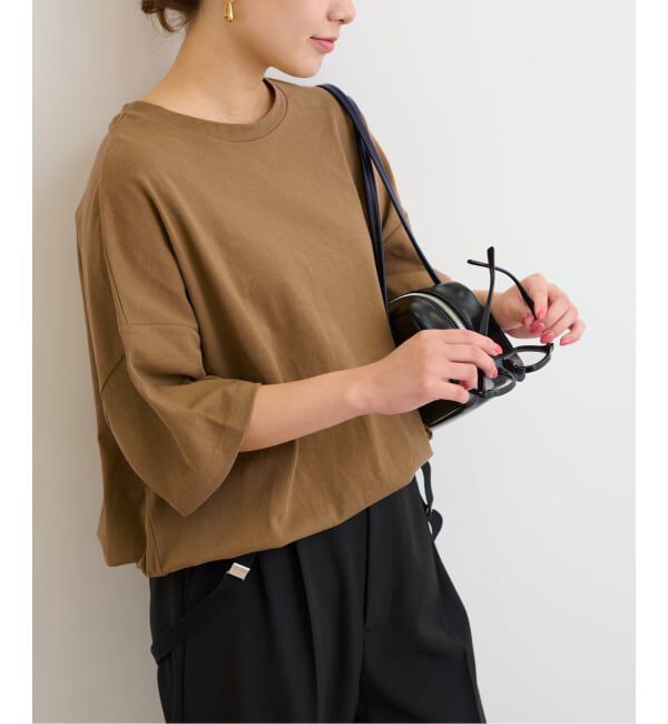 JOURNAL STANDARD relume「《追加3》ギャザーヘムショートスリーブTシャツ」|Tシャツ・カットソー|ベージュ