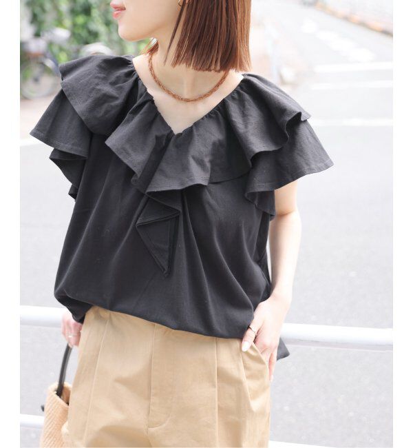 JOURNAL STANDARD relume「《WEB限定追加2》フリルプルオーバー」|Tシャツ・カットソー|ブラック
