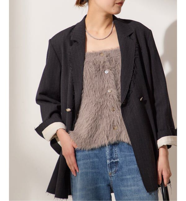 journal standard L'essage「ロングフェザービスチェ」|その他|ベージュ