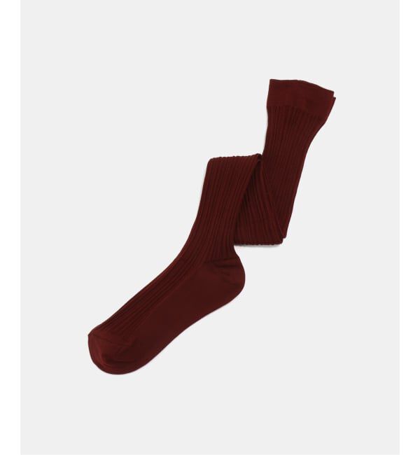 JOURNAL STANDARD「【GLEN CLYDE/グレンクライド】 ヘンソクリブLONGSOX」|ソックス|ボルドー