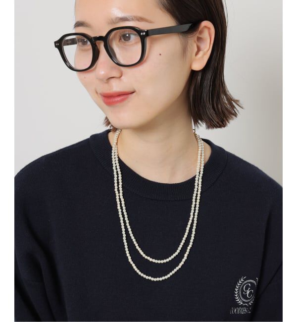 JOURNAL STANDARD relume「《WEB限定追加予約》relumeガラスパールロングネックレス」|ネックレス|