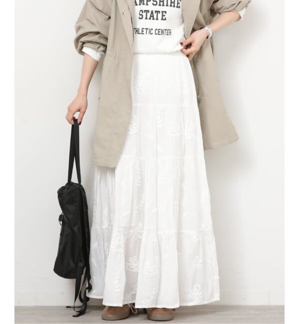 JOURNAL STANDARD relume「《予約》3Dシフリティアードスカート」|スカート|