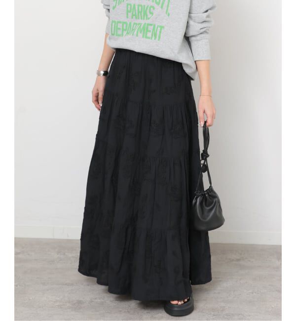 JOURNAL STANDARD relume「《予約》3Dシフリティアードスカート」|スカート|