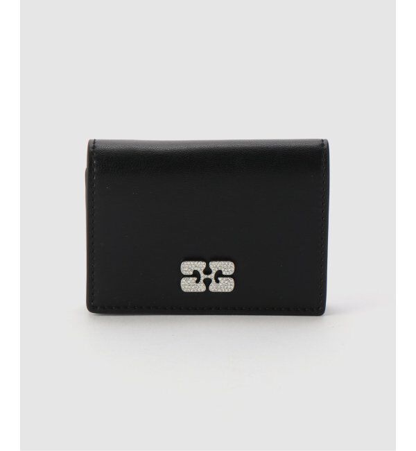 U by SPICK&SPAN「GANNI/ ガニー Ganni Bou Flap Card Holder Strass」|名刺入れ・カードケース|