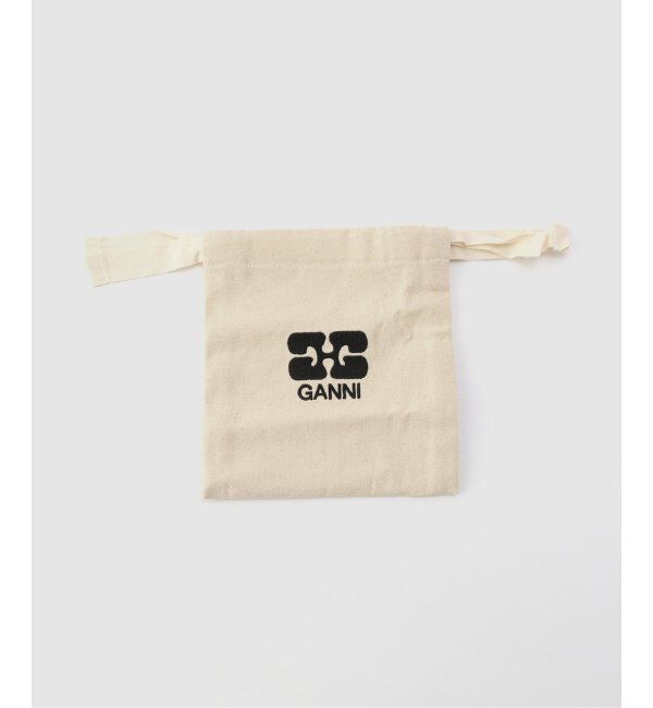 U by SPICK&SPAN「GANNI/ ガニー Ganni Bou Flap Card Holder Strass」|名刺入れ・カードケース|