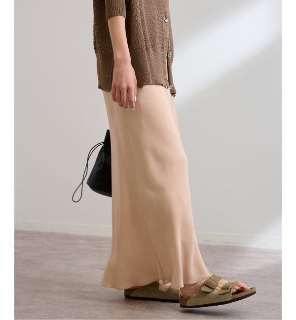 FRAMeWORK「≪追加≫シルキーキュプラバイアススカート2」|スカート|