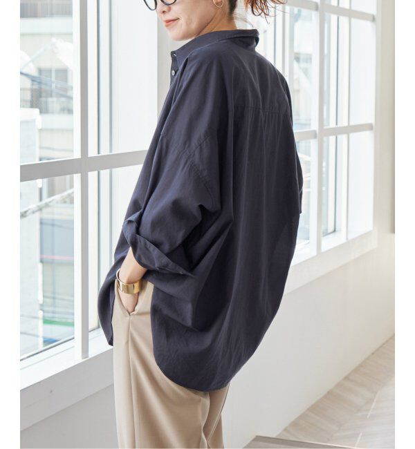 Spick and Span「《追加》ガーメントダイカシュクールシャツ」|シャツ・ブラウス|