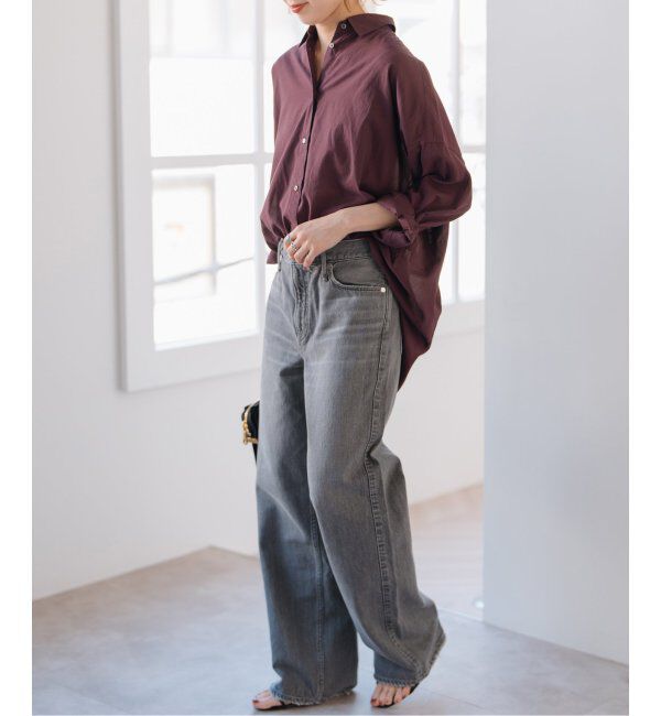 Spick and Span「《追加》ガーメントダイカシュクールシャツ」|シャツ・ブラウス|